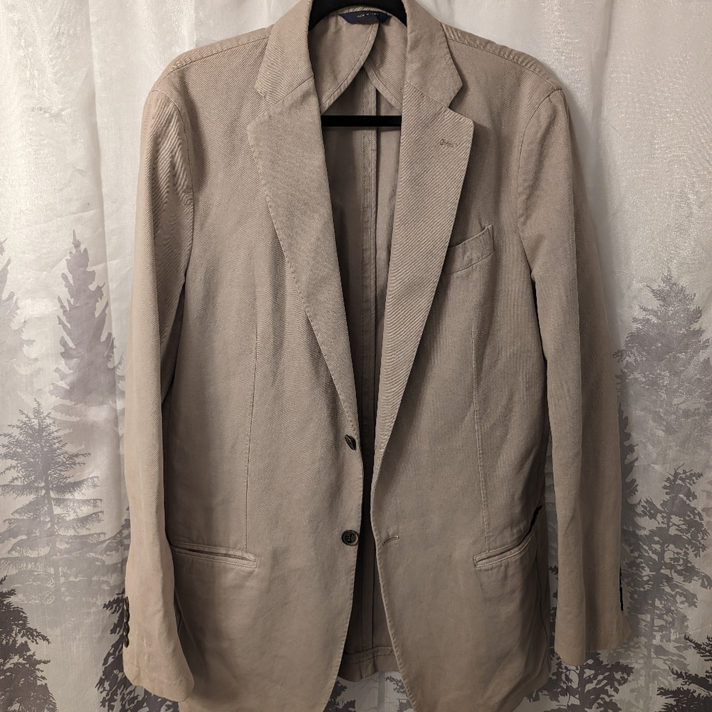 Regent Brooksbrothers Cashmere Blend Sport Jacket Blazer Suit Beige 42L Long